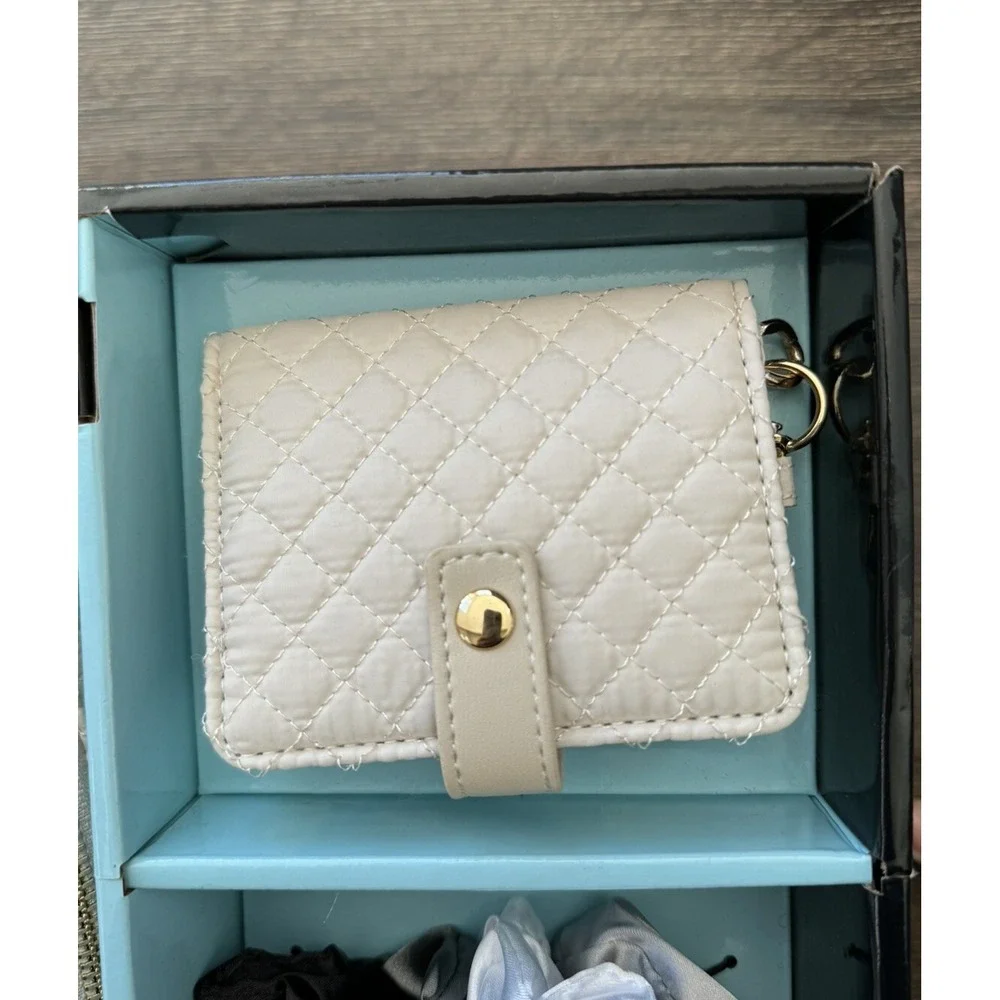 Quilted Mini Backpack  Set with Card Case & 4 Scrunchies By Cynthia Rowley